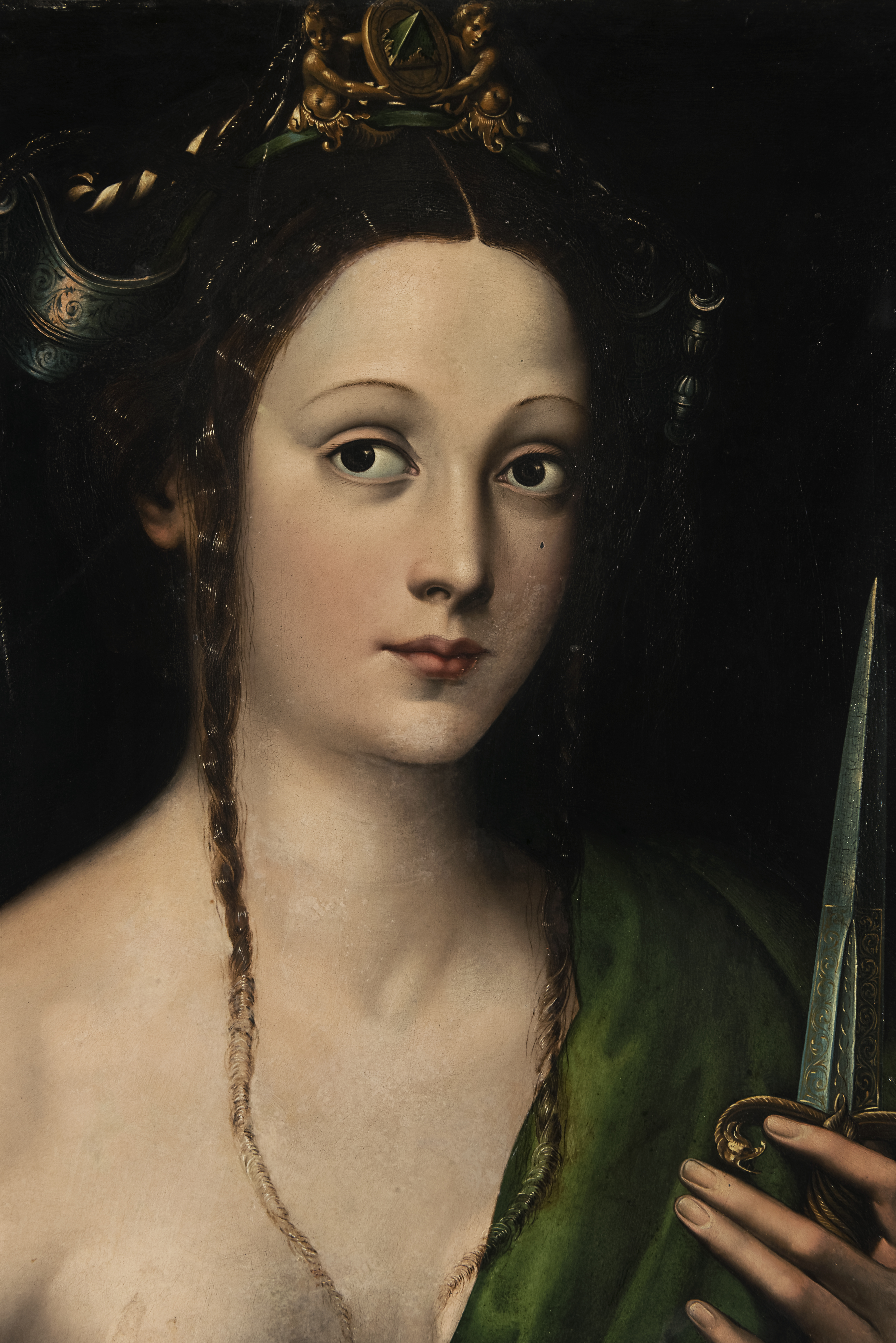 Leonardo Grazia Lucrezia olio su lavagna 55 x 43 cm Galleria Borghese Roma. %C2%A9 Galleria Borghese