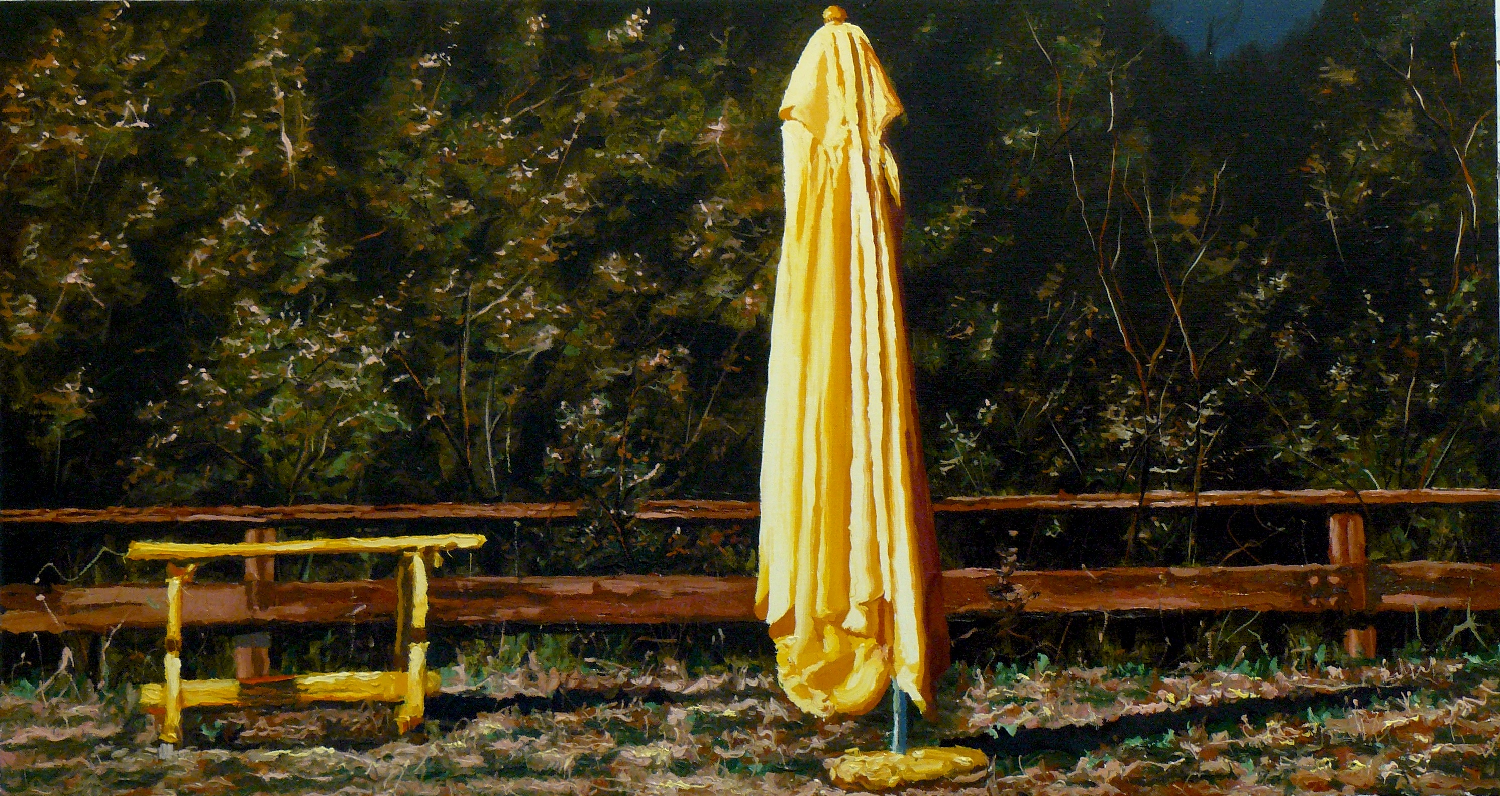 Andrea Di Marco Notturno olio su tela 80x140 cm 2011